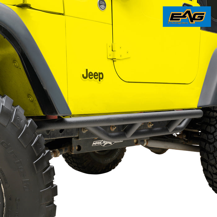 EAG Nerf Bars Side Step Armor Rock Guards Tubular Fit for 87-06 Wrangl —  Vicious Offroad