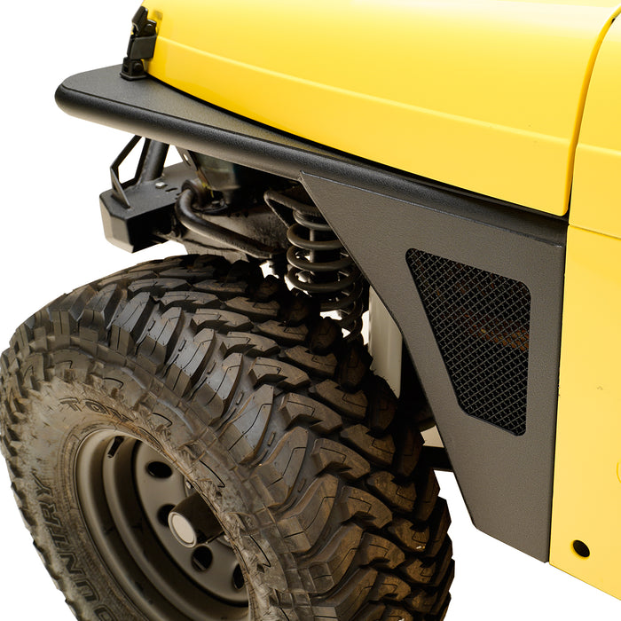 Paramount 97-06 Jeep TJ Front Armor Fender Flares with LED PN# 51-0041 —  Vicious Offroad