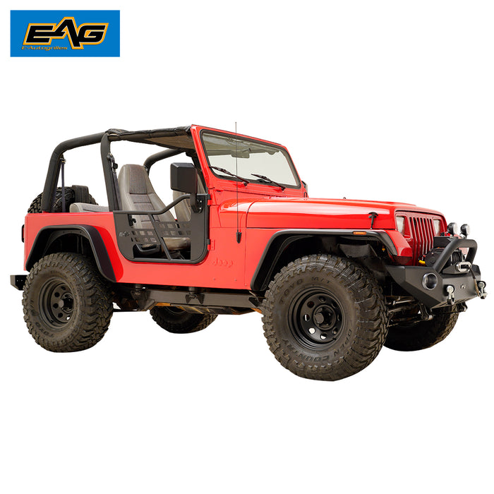 EAG Safari Tubular Door with Side View Mirror Fit for 76-95 Wrangler C —  Vicious Offroad