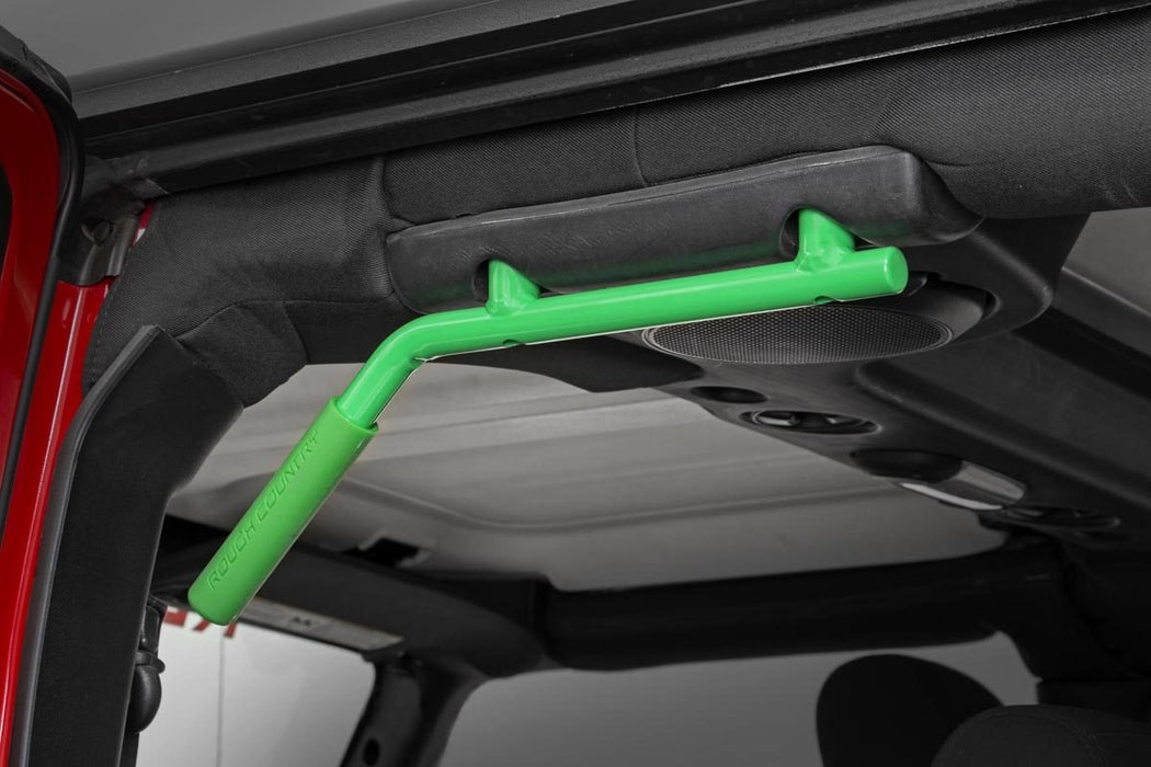 Jeep Solid Steel Grab Handle Set 07-18 Wrangler JK Green Rough Country —  Vicious Offroad