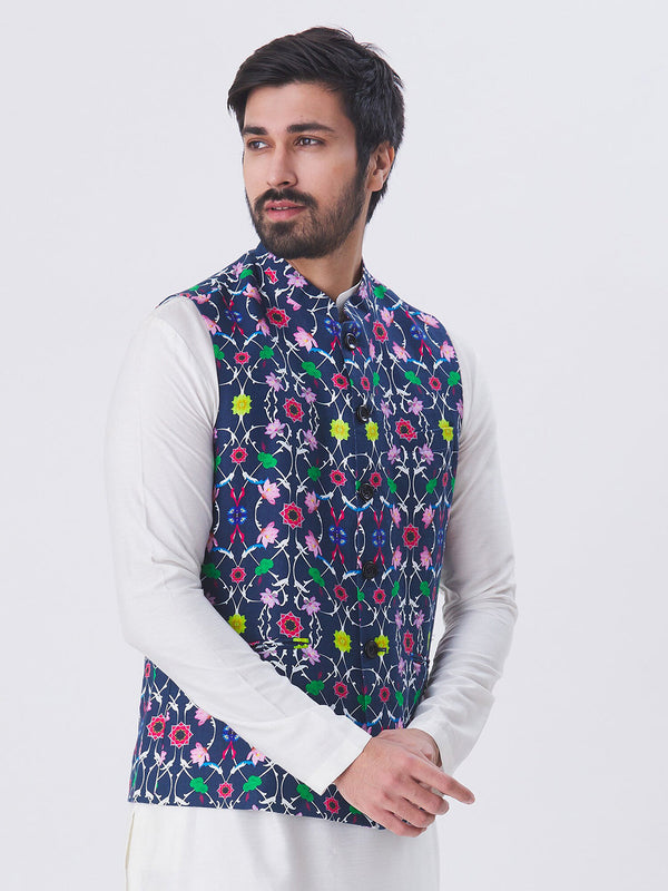 Copper King striped Jodhpuri waistcoat vest Nehru Jacket – Luxurazi