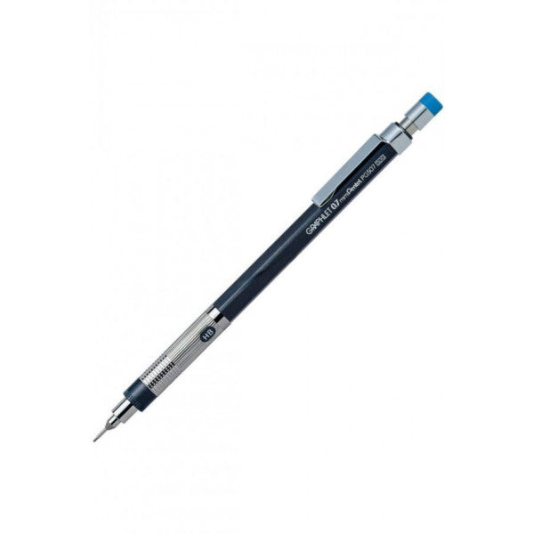 BRUSTRO Mechanical Pencil with Eraser 0.5mm Writing/Sketching/Drawing Spare  leads HB-20 units. 2B-20 units Spare eraser- 8 units, BrustroShop