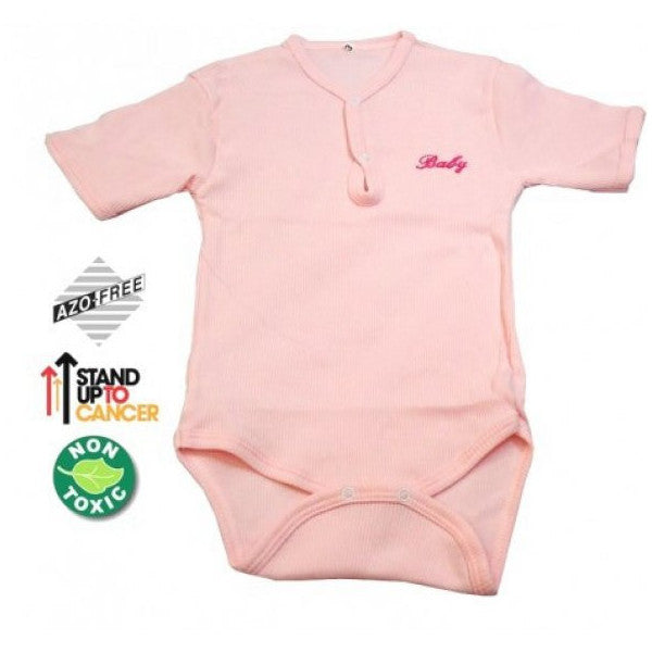 Sema Baby Half Sleeve Camisole Bodysuit (Body) - Pink 18-24 Months