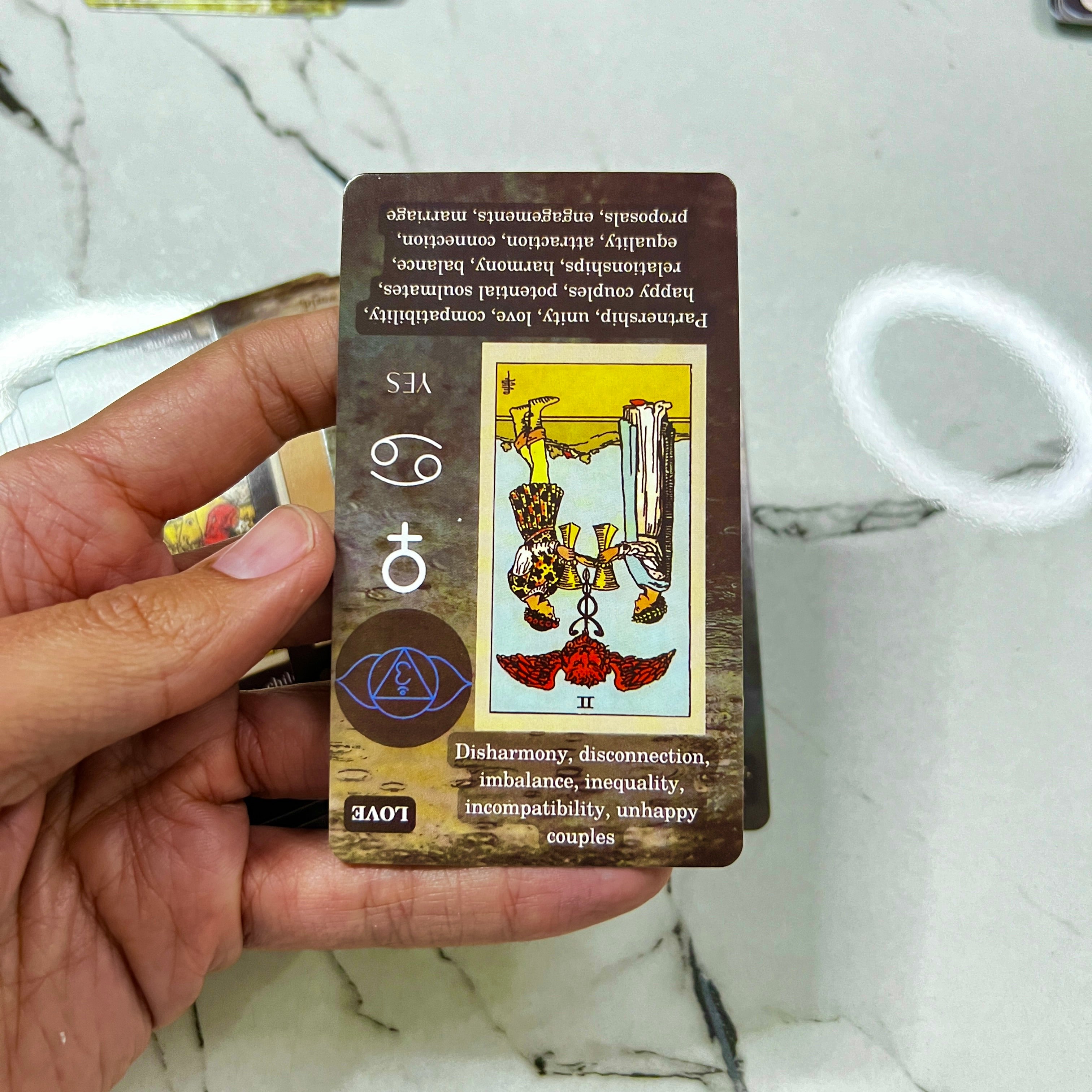 Tarot Cards Deck for Beginners with keywords for sale near me US Free Shipping