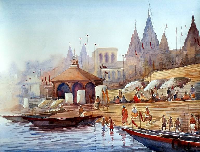 vishal kakkar  sketch ganga ghat