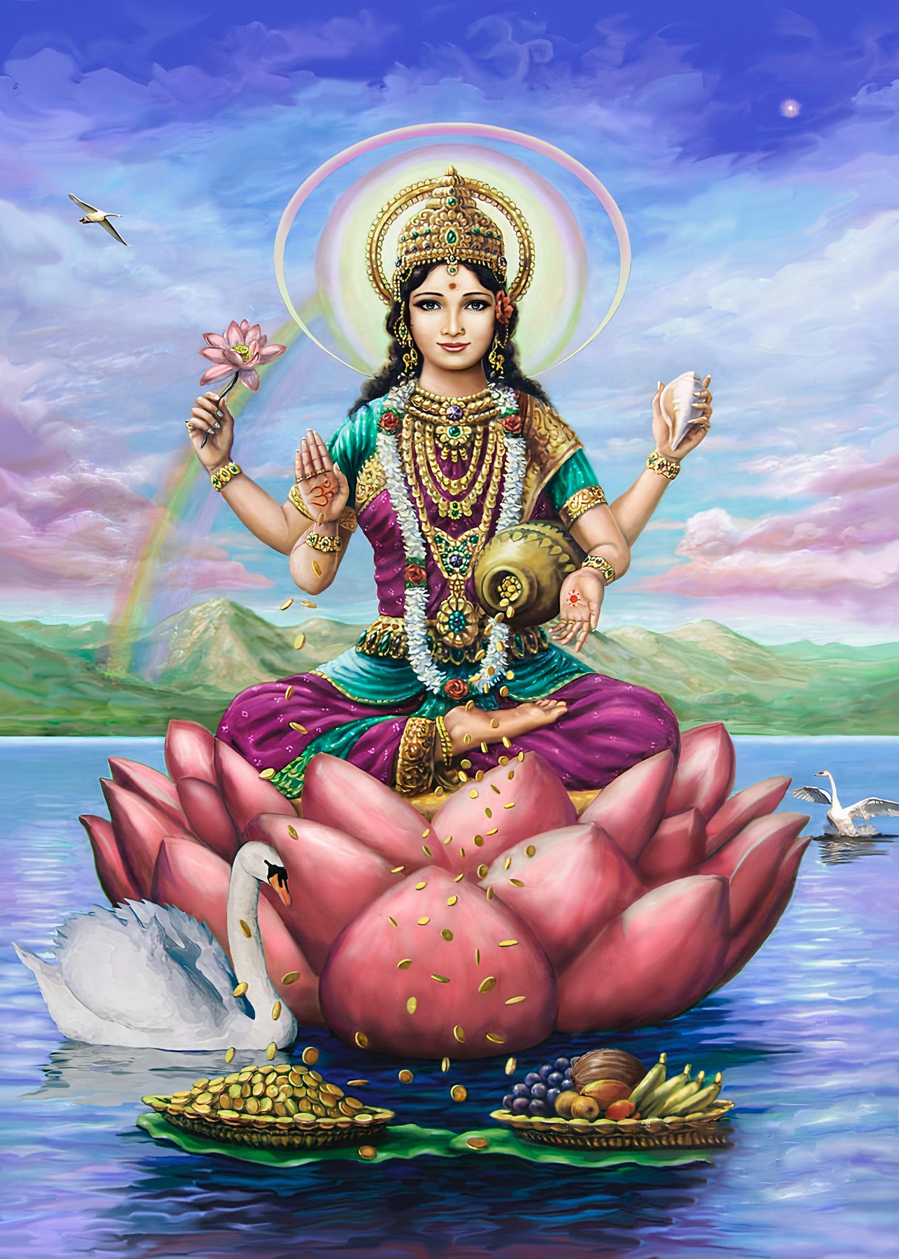 Maa Lakshmi Painting by Suparna Dey  Saatchi Art