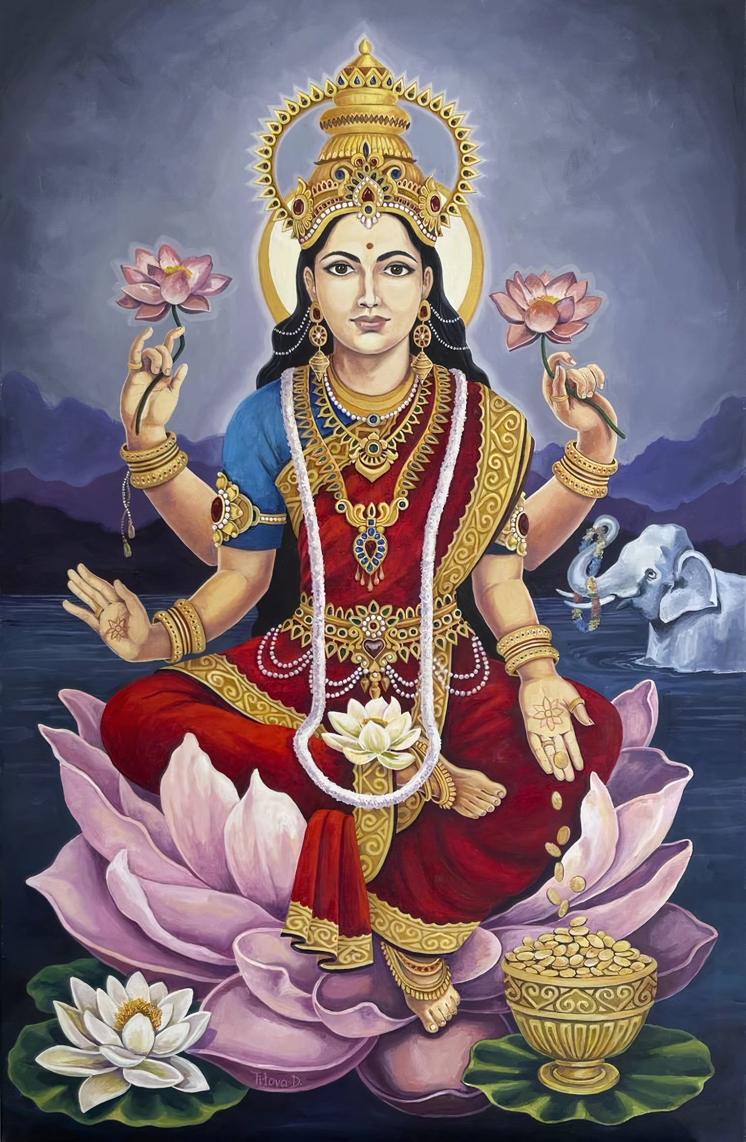 1,624 Goddess lakshmi Vector Images | Depositphotos