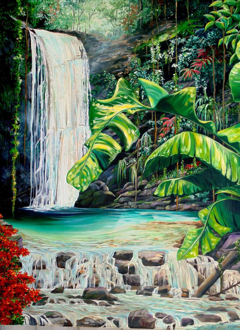 famous paintings of waterfalls