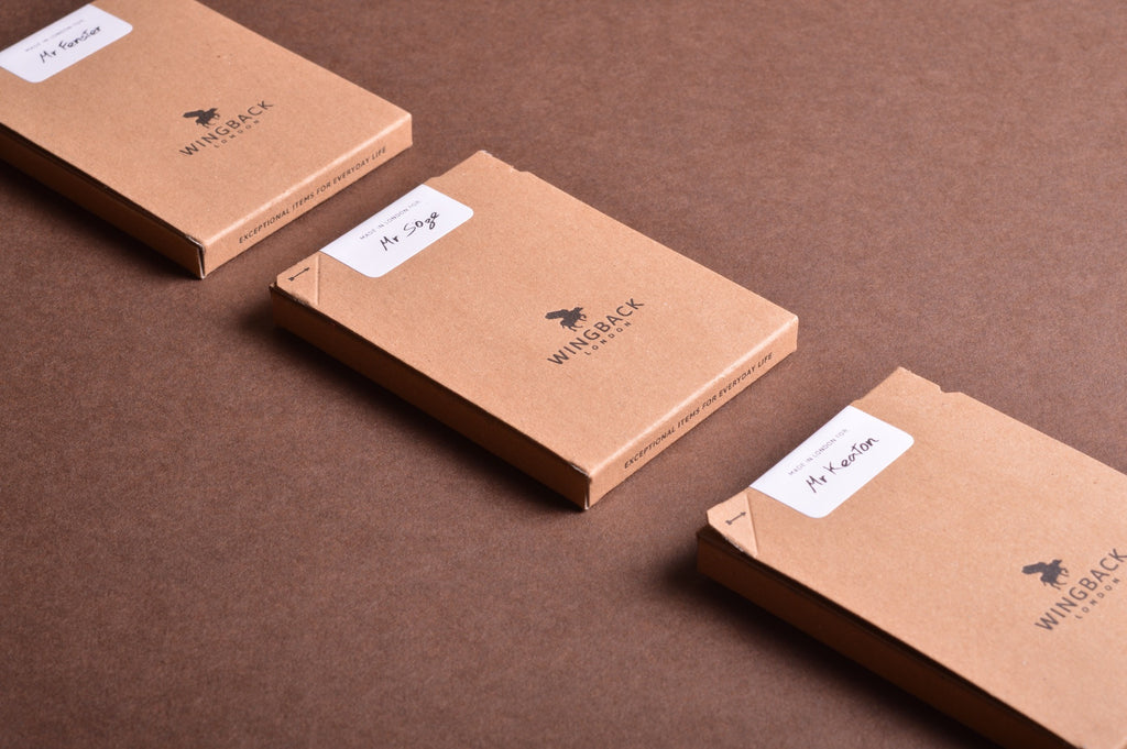 Wingback minimal packaging design