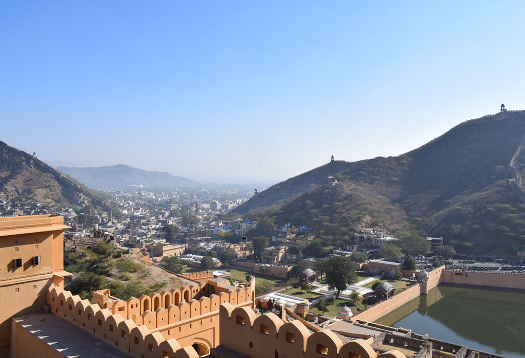 Jaipur India view from Amber Fort