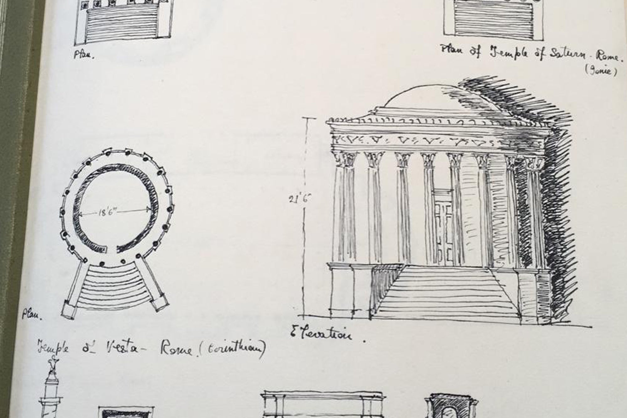 A snapshot of Mary's early sketches that inspired Wingback founder Alasdair