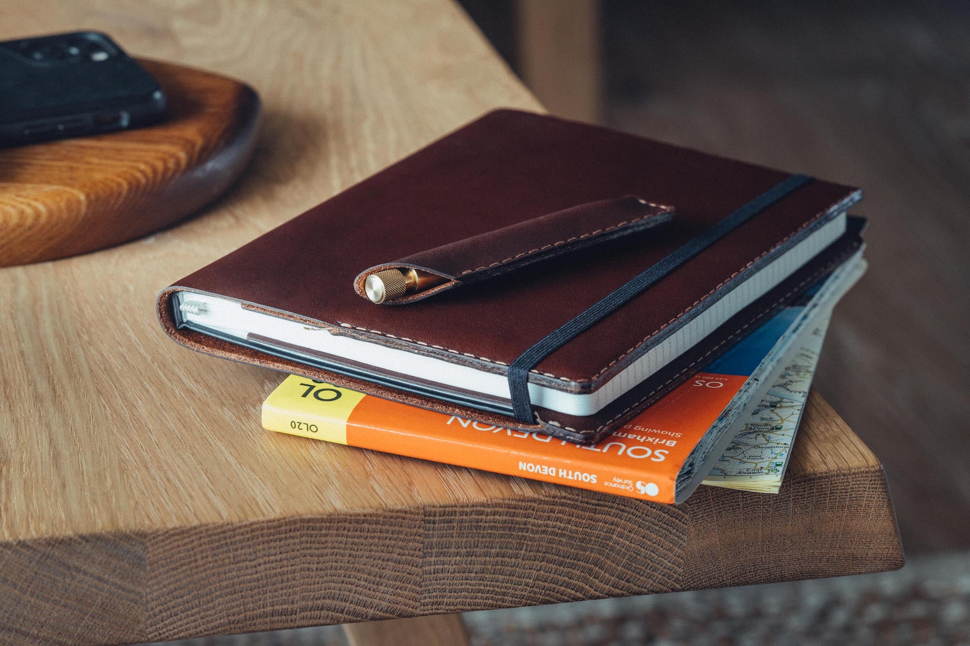 Shop the Wingback handmade leather notebook cover