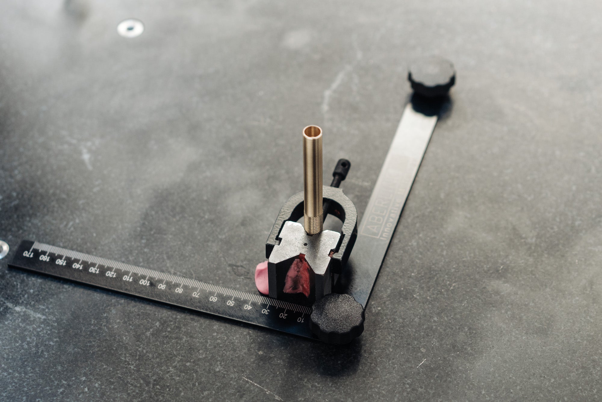 Machining the brass Wingback mechanical pen