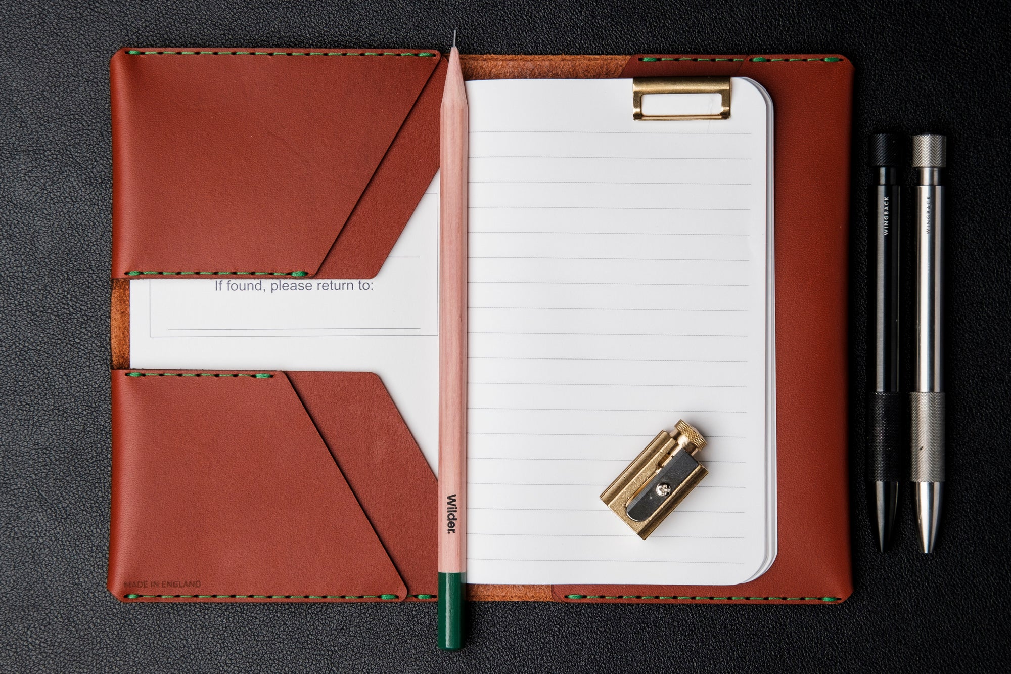 Wilder notebooks and Wingback Winston Travel Wallet collection