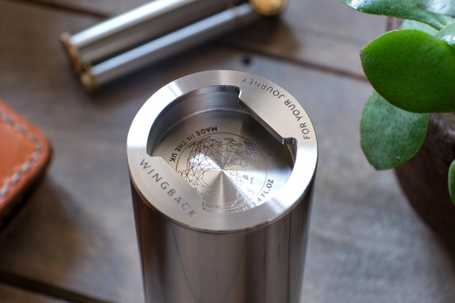 Custom hip flask in stainless steel - Photo by Tim Pockett