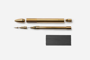 Limited Edition - Mechanical Pencil X Lást Maps - Brass made in England by Wingback.