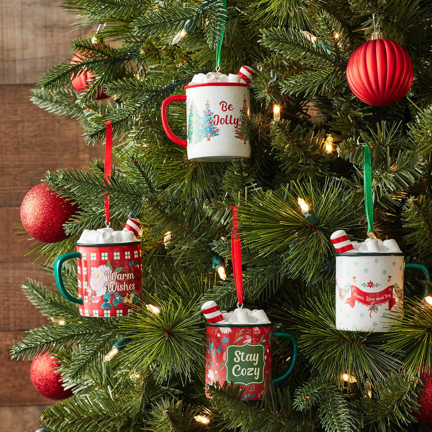 Christmas Mug Decorations Pack of 4