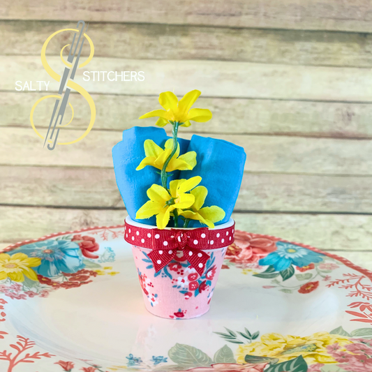 3D Printed Faux Terra Cotta Pot Pioneer Woman Vintage Floral Fabric Napkin  Ring  Salty Stitchers at More Heart Studio – More Heart Studio-A Spokane,  WA Makers Mercantile