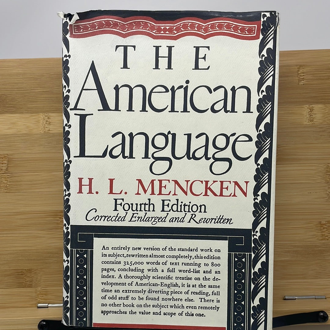 The American language by HL Mencken