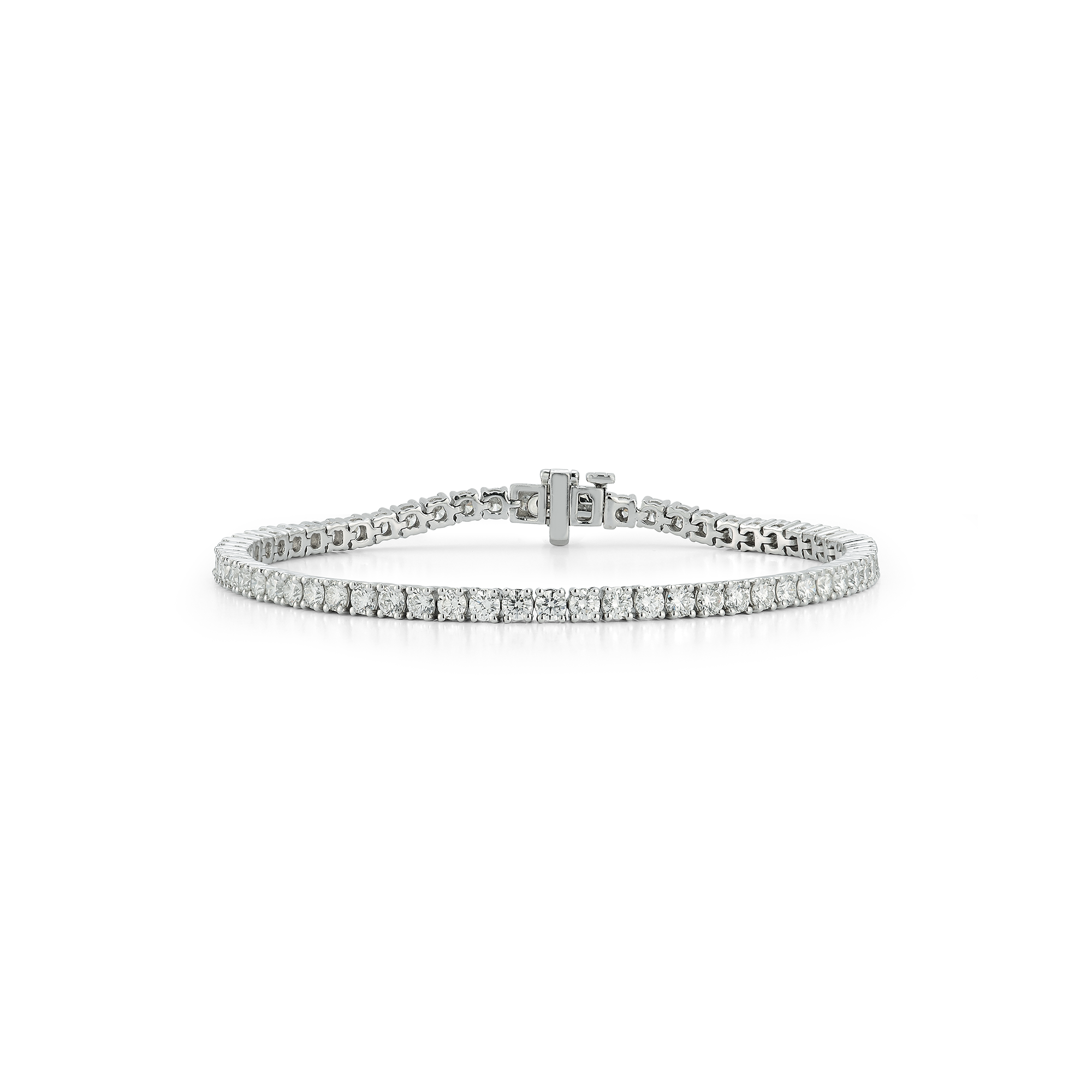 18K White Gold Zigzag Diamond Bracelet – Long's Jewelers