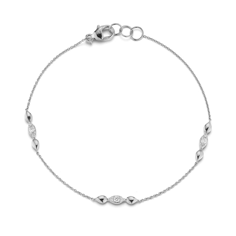 Diamond Marquise Chain Bracelet | Sophia Ryan Marquise Trio Station ...