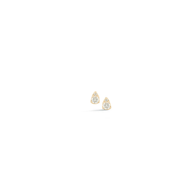 Yellow Gold-0^Teardrop Diamond Earrings: Sophia Ryan Petite Teardrop Studs in Yellow Gold Thumbnail-only