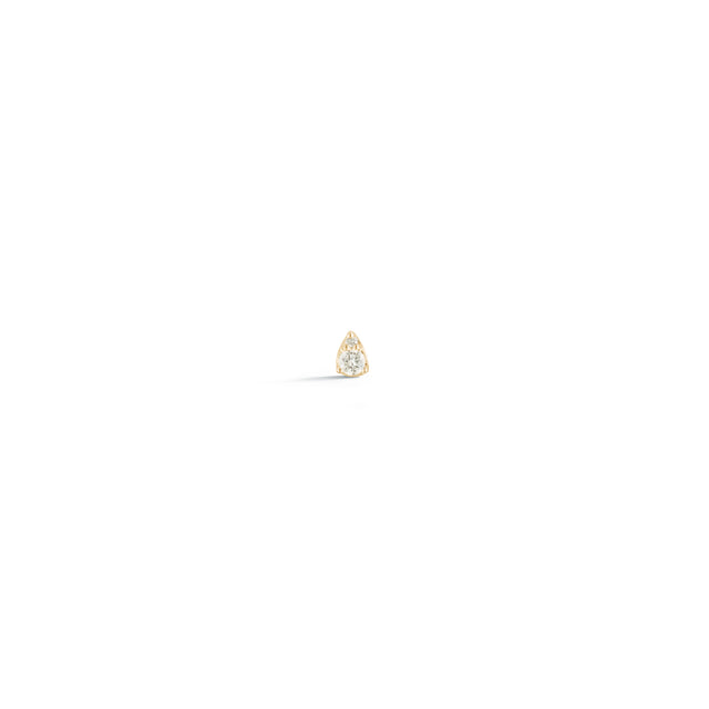 Yellow Gold^Teardrop Diamond Earrings: Sophia Ryan Single Petite Teardrop Stud in Yellow Gold Thumbnail-only