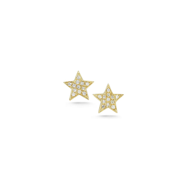 Yellow Gold-1^Designer Stud Earrings: Julianne Himiko Star Studs in Yellow Gold Thumbnail-only