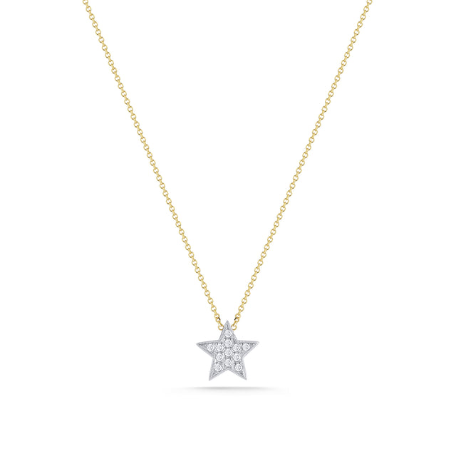 Yellow Gold-1^Diamond Pendant Necklaces: Julianne Himiko Diamond Star Necklace 14K Yellow Gold Thumbnail-only