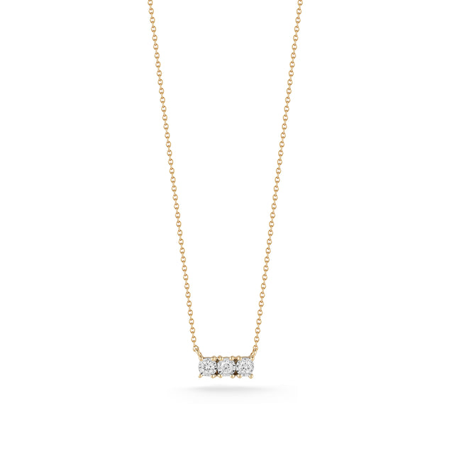 Yellow Gold-1^Diamond Bar Necklaces: Ava Bea Bar Necklace in Yellow Gold Thumbnail-only