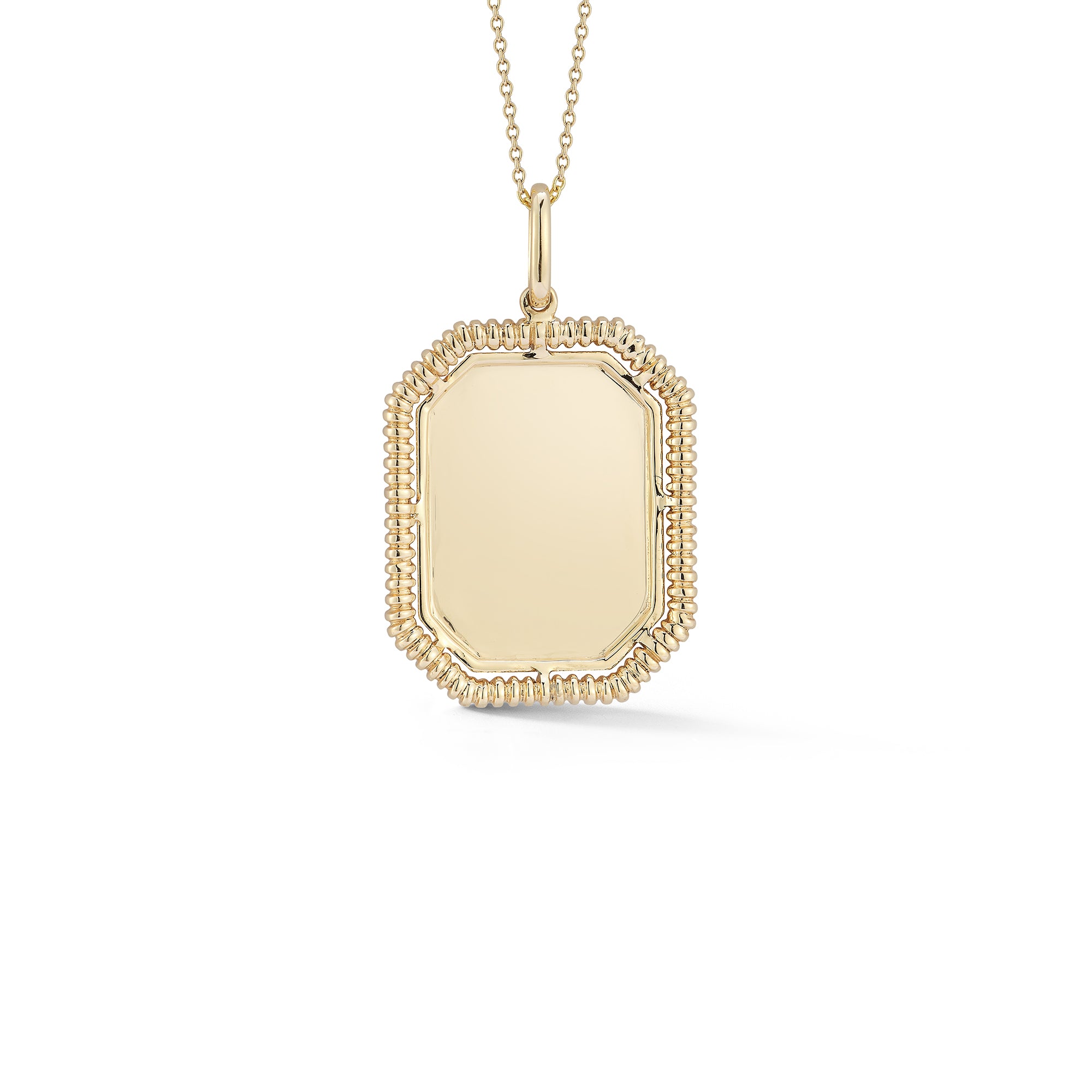 Yellow Gold-1^Teddi Paige Large Pendant Necklace in Yellow Gold