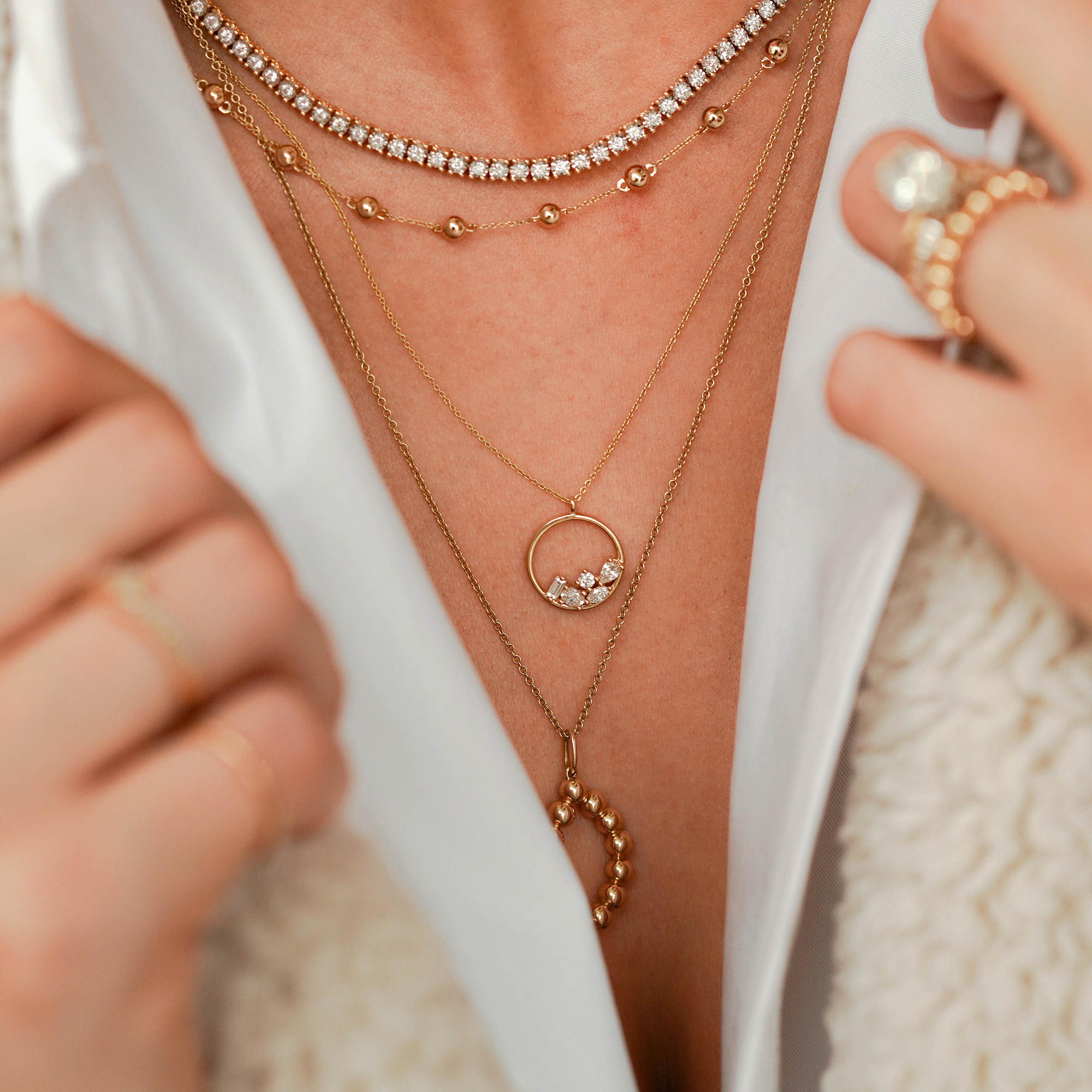 Multi Shape Diamond Pendant – Indulgence Jewelers