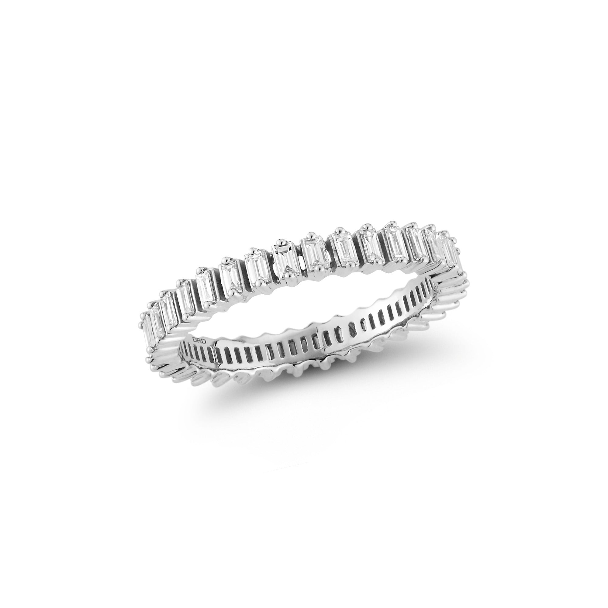 Vintage Platinum Baguette Diamond Eternity Band – Vintage Diamond Ring