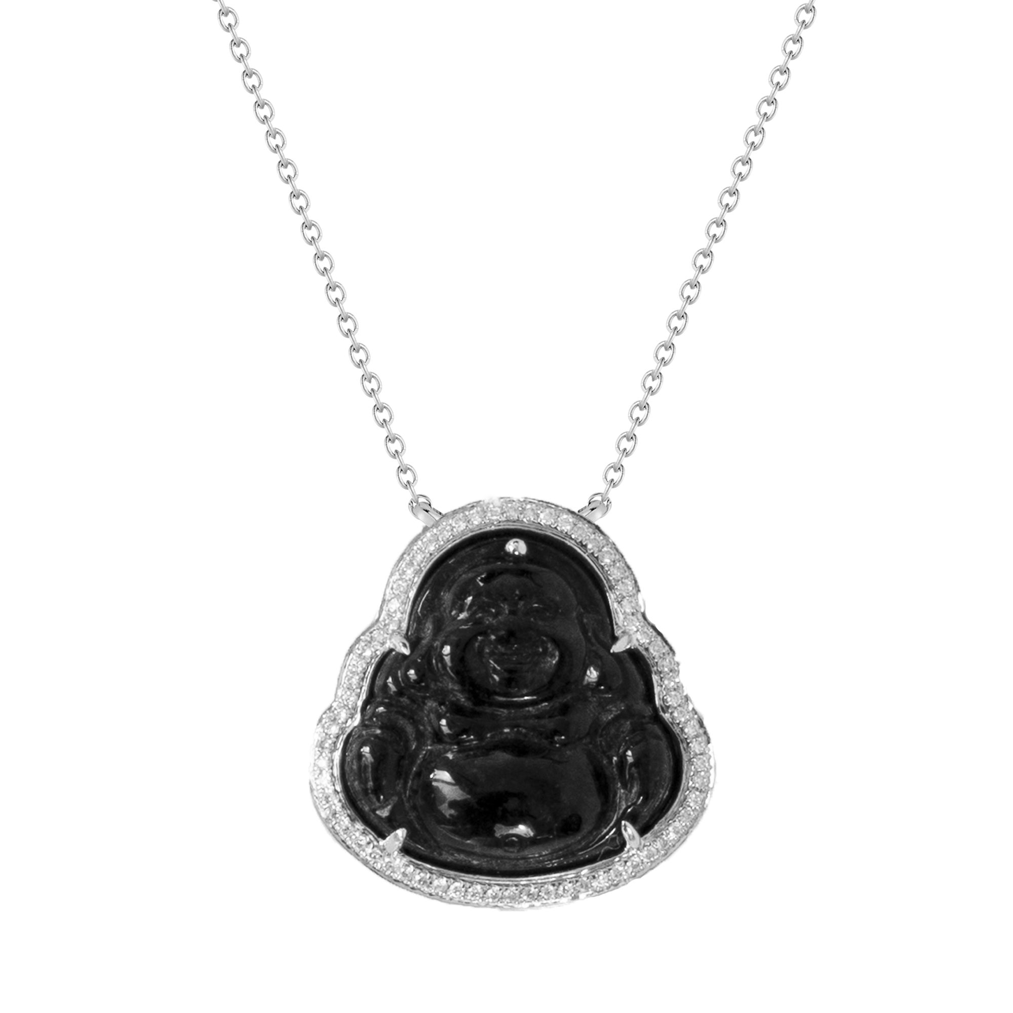 Buy Buddha Necklace Double Sided Buddhism Pendant Black Leather Cord 20  Online in India - Etsy