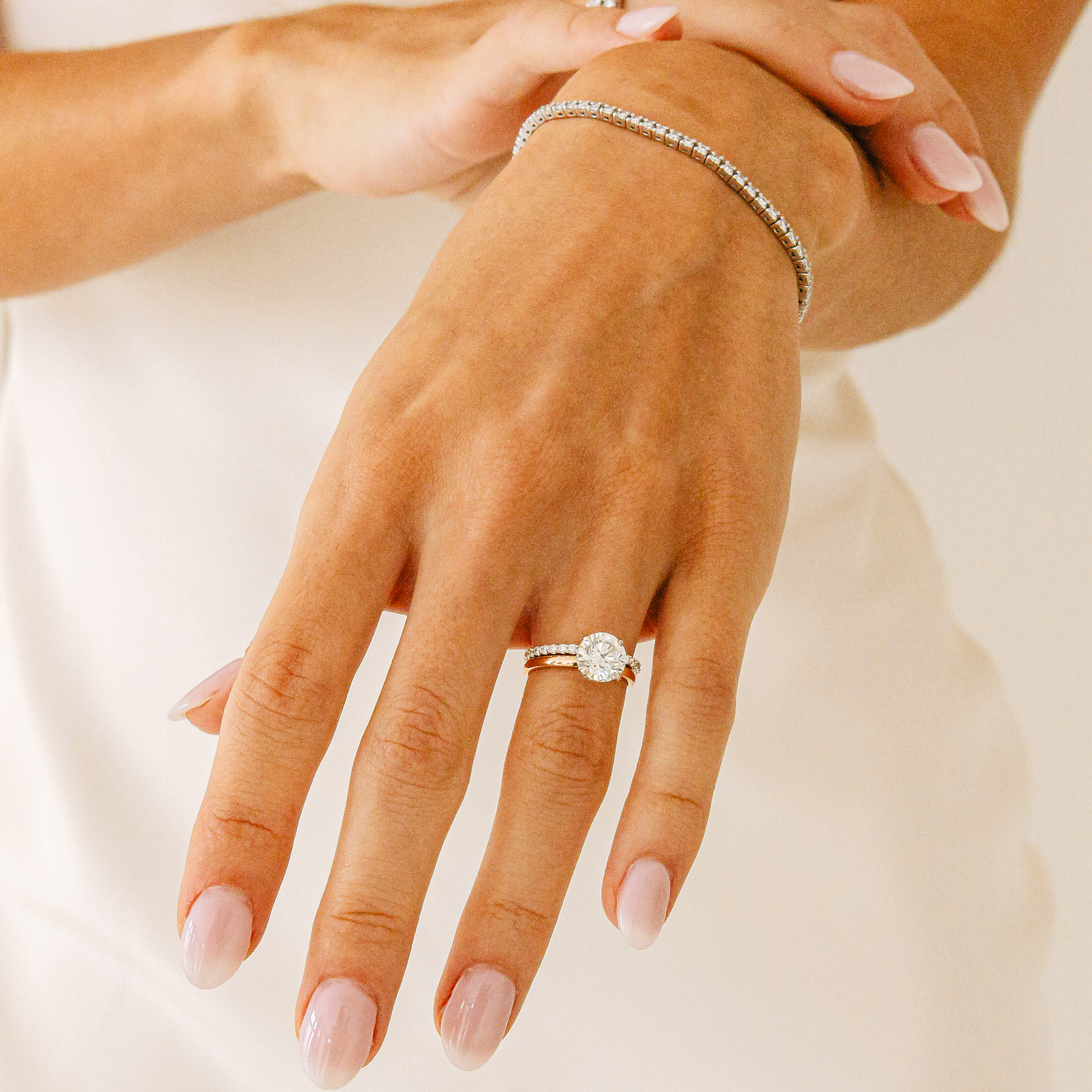 Fern GIA Certified 2.30ct Round Cut Pave Setting Diamond Engagement Ring  14k White Gold – Brilani