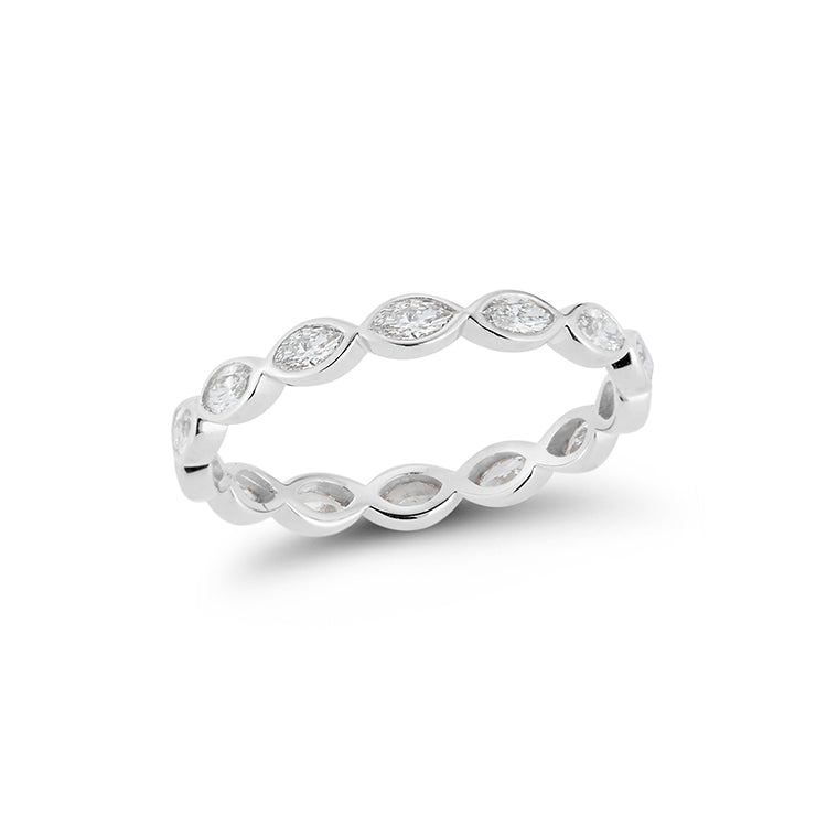 DANA REBECCA DESIGNS ALEXA JORDYN MARQUISE BEZEL ETERNITY RING