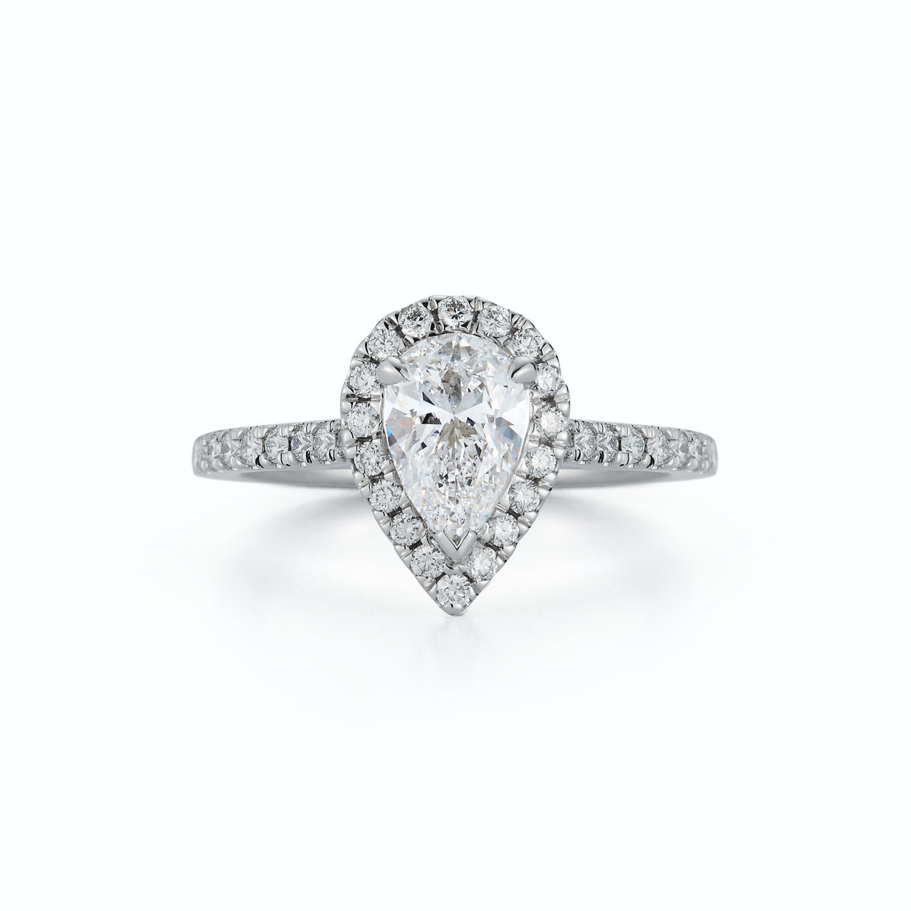 Pave Round Cut Diamond Engagement Ring Bridge (0.25 ct. tw.) MR17301N