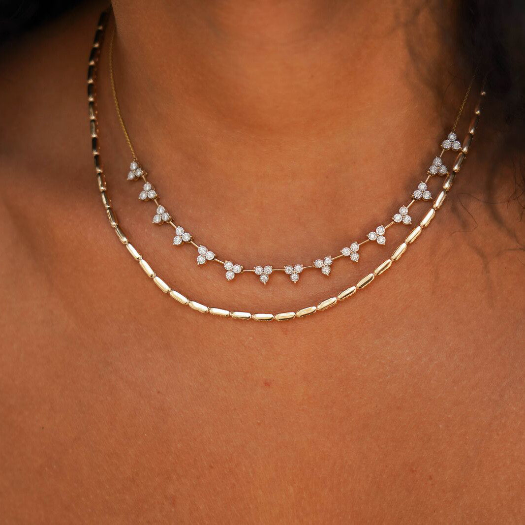 Jennifer Zeuner Melody Heart Pendant Bar Necklace in 18K Gold Plated  Sterling Silver, 14