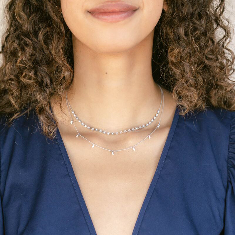 Station Necklaces | Gold & Silver - Lee Michaels Fine Jewelry