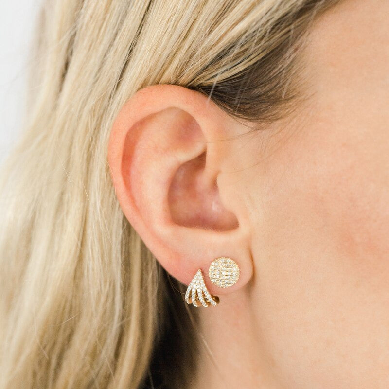 18k Gold Filled Pearl Stud Earrings Wrapped in Gold Thread, Grabbed by  Wires of Gold, Small, Medium and Large Size - Etsy