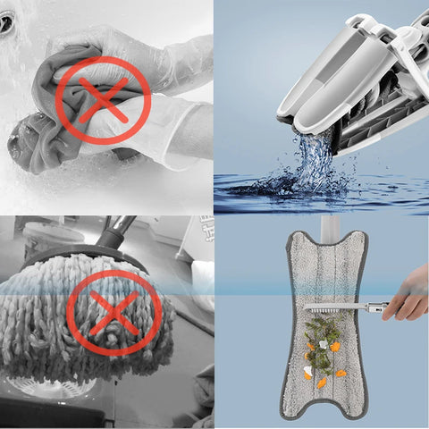 Easy-to-Use SwirlClean 360 Mop with Self-Wringing Mechanism