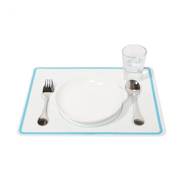 Montessori Silicone Placemat Easy-to-clean, Placemat for Setting the Table,  Montessori Practical Life, Eco-friendly GREEN 