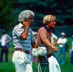 Jack Nicklaus and caddie Angelo Argea in August 1978
