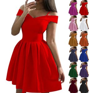 Short Sleeve Summer Party Dress - baelexpress