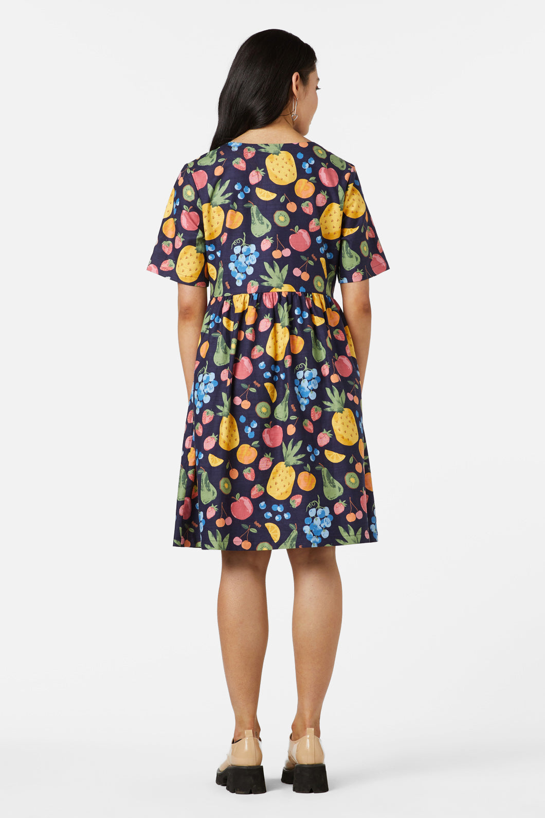 Summer Fruits Smock Dress