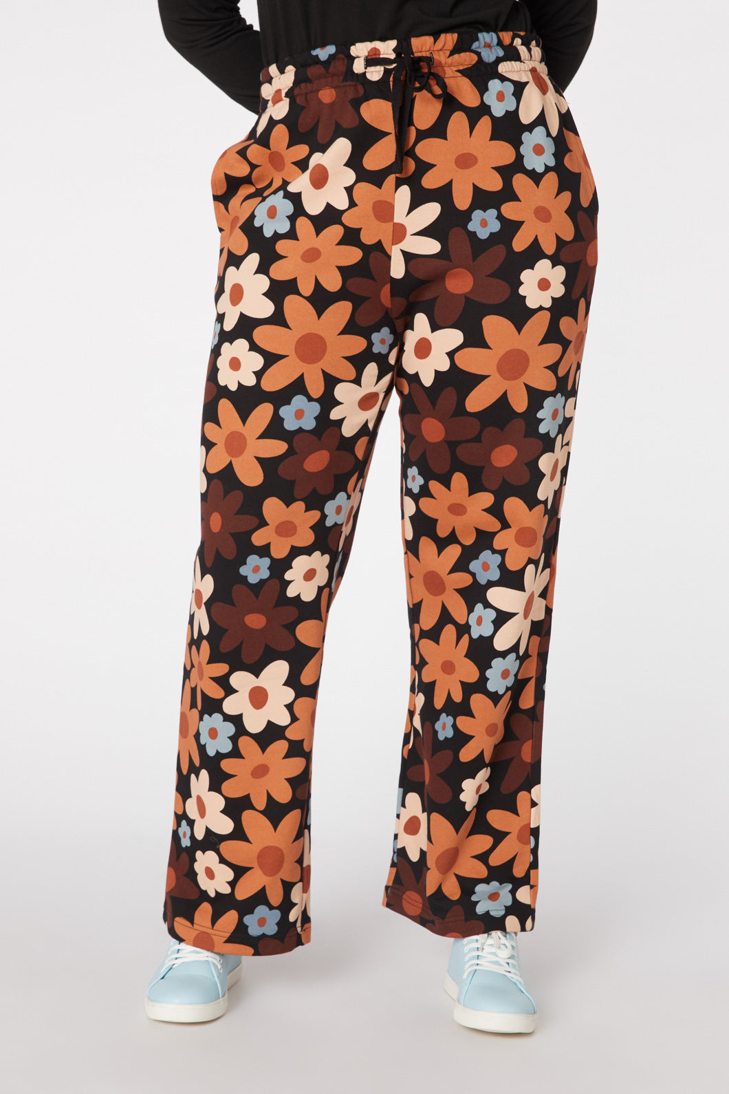 60S Daisy Floral Straight Leg Pant