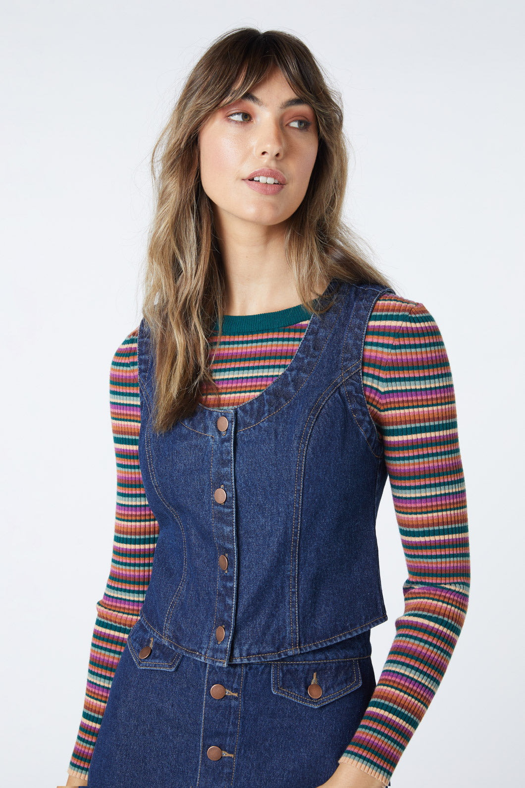 April Denim Vest