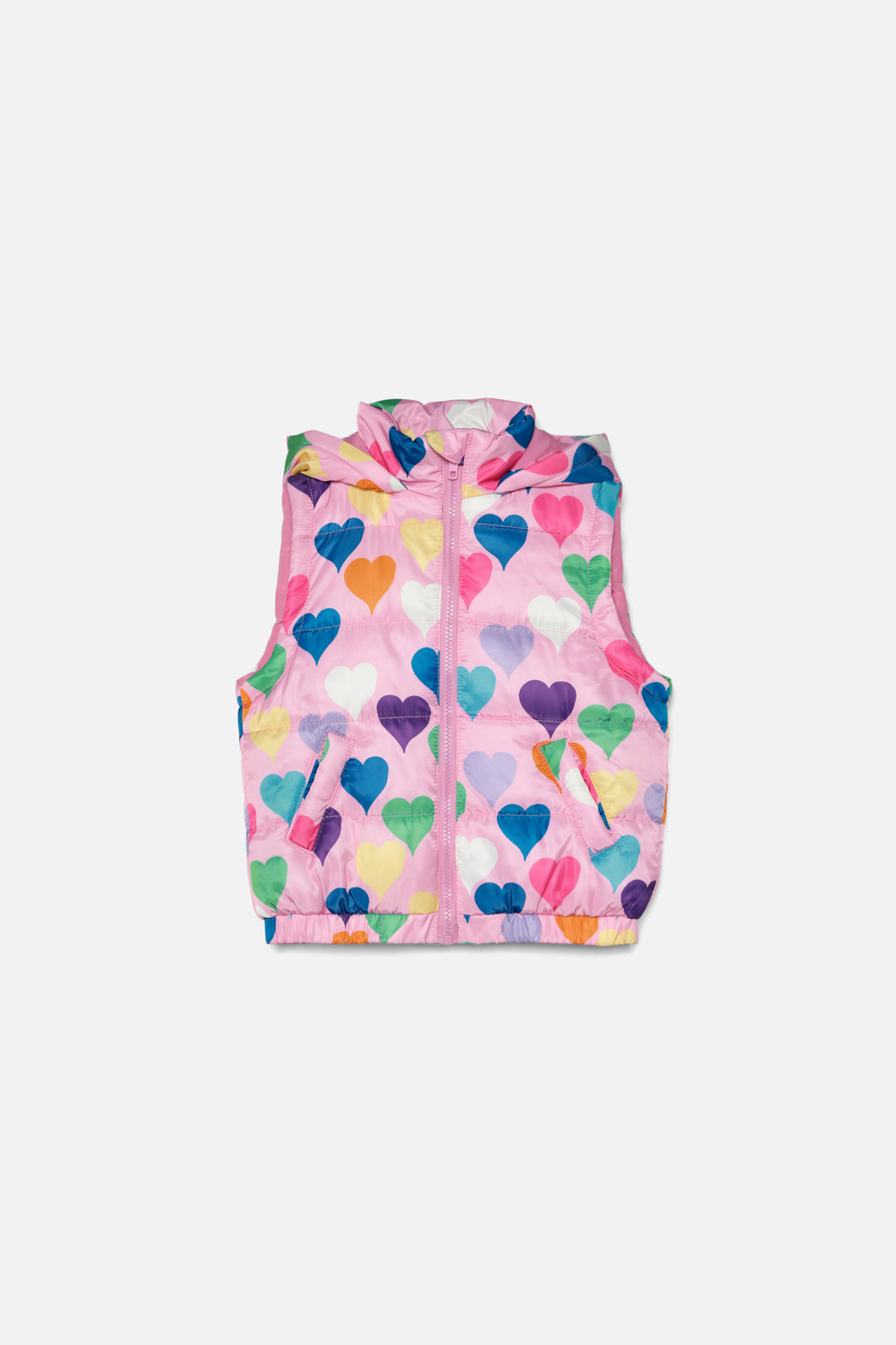 Love Heart Kids Puffer Vest