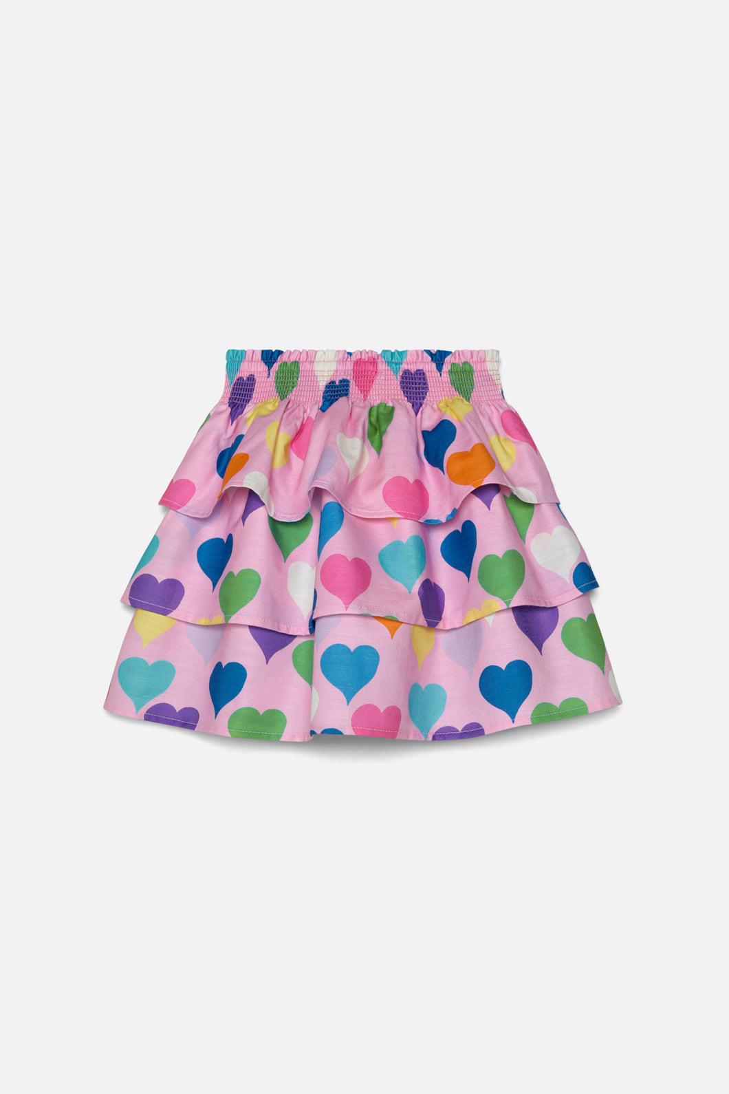 Love Heart Kids Tiered Skirt