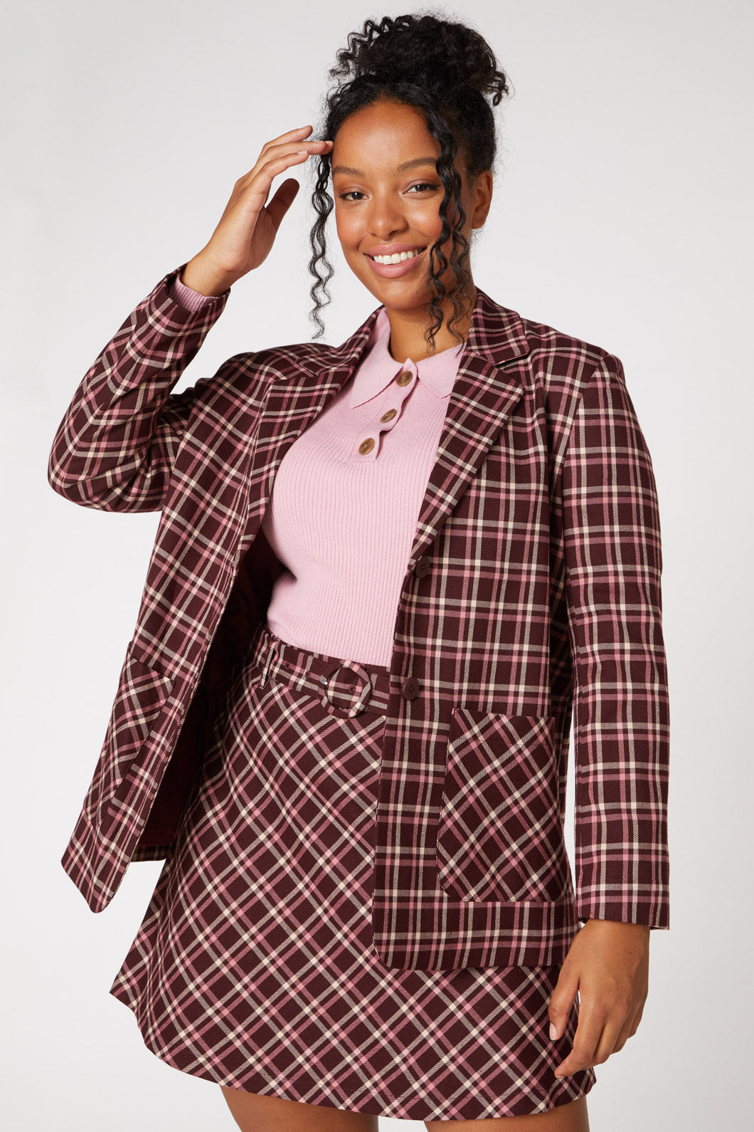 Gina Check Blazer